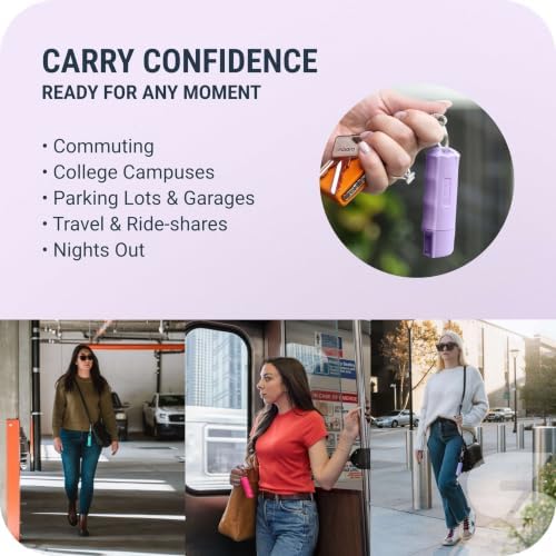 Sabre Pepper Spray with Quick Release Keychain for Self Defense – Maximum Police Strength OC Spray with UV Marking Dye, Twist Lock Safety, Finger Grip, 10‑Second Spray, 14‑ft Range, Made in USA - Image 4