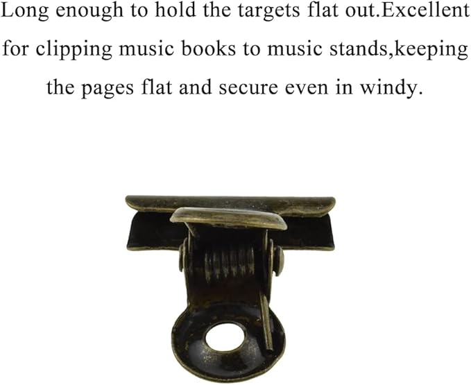 HAHIYO 0.87inch Brown Bulldog Clips Metal File Hinge Binder Clips Clamps Save - Image 4
