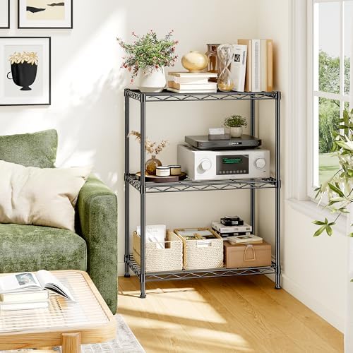 DurayLoly 3-Tier Narrow Shelf Adjustable Storage Rack for Closet Bedroom - Image 2