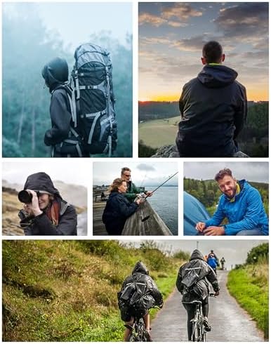 iCreek Rain Suit Waterproof Breathable Lightweight 2-Piece Rain Gear Unisex - Image 6