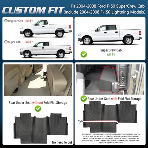 Floor mats for Ford F150 SuperCrew Cab 2004-2008 - Image 2