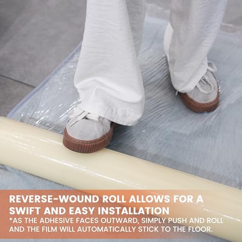 TAPEBEAR Carpet Protection Film 36" x 200' Carpet Cover 600 Sq.Ft - Image 3