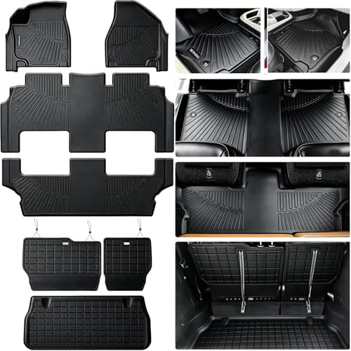 Floor Mats Set for 2017-2026 2027 Chrysler Pacifica(Hybrid Models) by WAYIDSS
