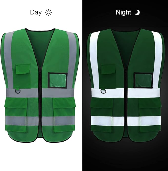 BeautyWill Custom Logo Safety Vest Class2 High Visibility Reflective Vest - Image 7
