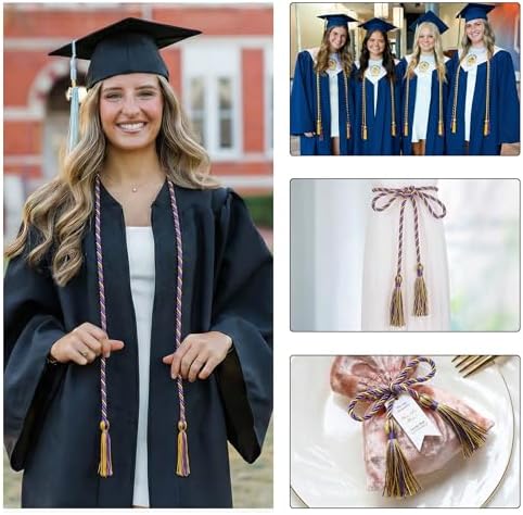 GraduationMall Graduation Honor Cord 68" PurpleGold - Image 5