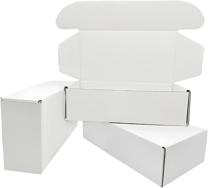 7x3.5x2 inch Small White Mailers Boxes Recyclable Corrugated Gift Box by Czofnjesi