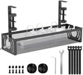 Cable Management, 15'' Under Desk Cable Management Tray No Drill by LOVJOYSE
