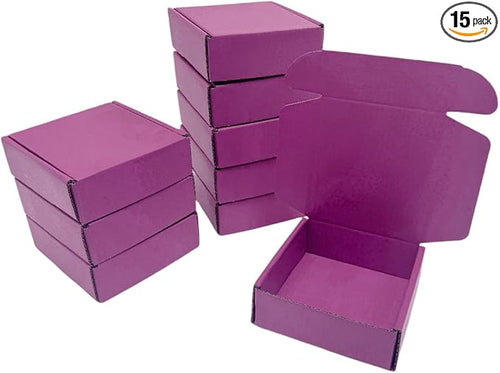 15 Pcs 6 x 6 x 2 inches Corrugated Cardboard Gift Boxes Recyclable Shipping by Unknown
