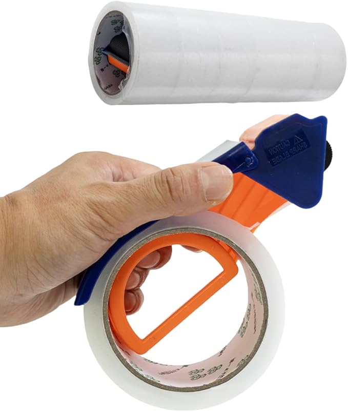 Clear Packing Tape with Dispenser – 6 Rolls, Heavy Duty Packaging Tape by Unknown