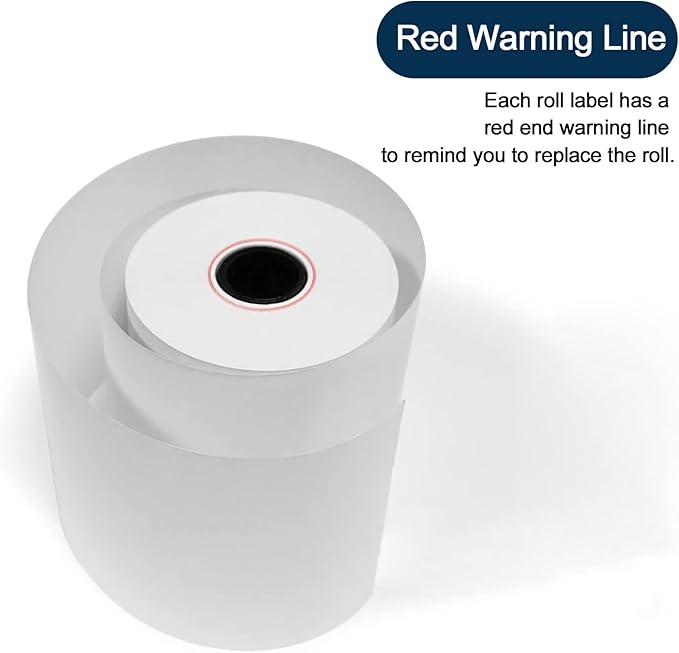 MFLABEL 3-1/8" x 119' Thermal Receipt Rolls, Pos Receipt Papers - Image 2