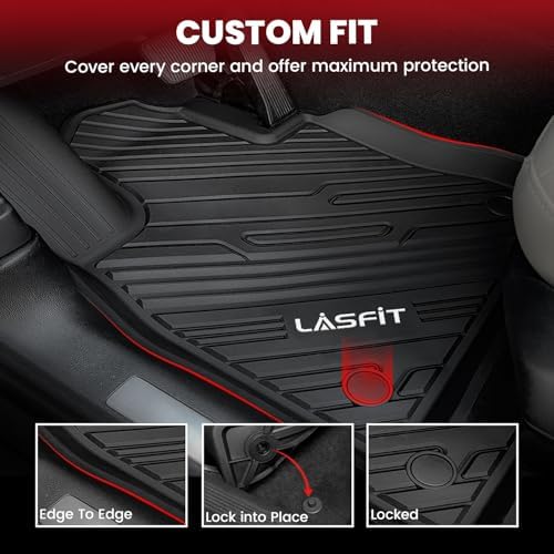 LASFIT Floor Mats for Ford Explorer 6 Seats with Second Row Center Console - Image 3