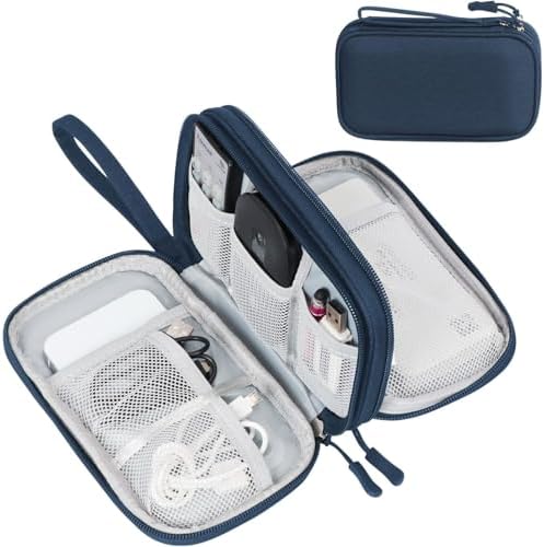 FYY Electronic Organizer, Travel Tech Pouch Bag, Cable Organizer Navy by FYY