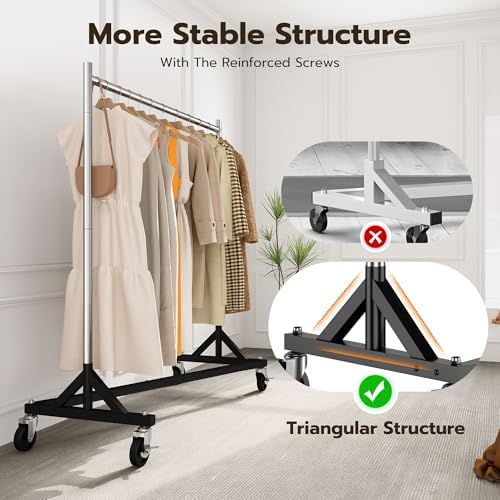 HOKEEPER Z Rack for Clothes Heavy Duty Clothing Rack Hold 500 LBS - Image 5