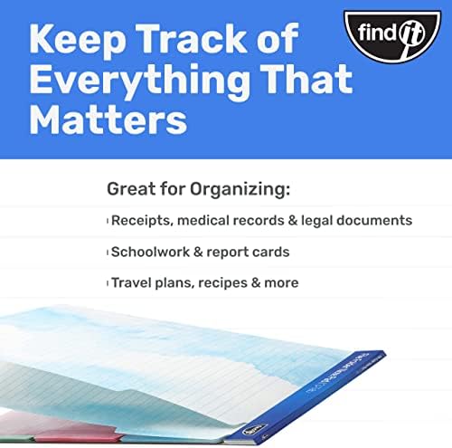 Find It File Folder Notepad 72-Ct 3rd-Cut Tab Organizer Folders, Watercolor - Image 5