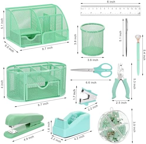 17 IN 1 Office Desk Organizer Set for Back to School Supplies Accessories - Image 2