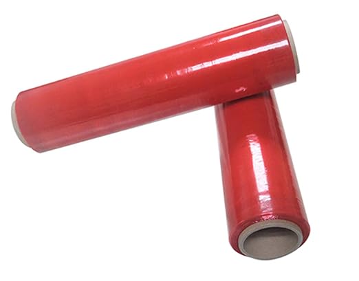 APQ 4 Rolls of Blown Hand Stretch Film 18" x 1500'. Red Hand Stretch Wrap - Image 6