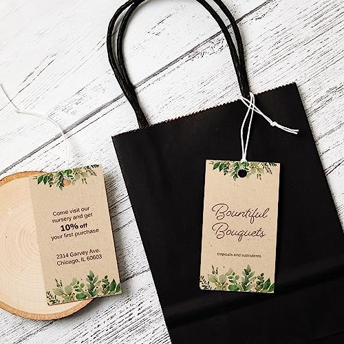 Avery Kraft Brown Rectangle Tags, Sure Feed Technology, 2" x 3.5", Laser/Inkjet Printable, 64 Total, Strings Included, Also Great for Gifts and Favors (80517) - Image 7