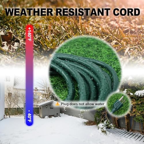 EP 75 FT Outdoor Extension Cord, 16/3 SJTW Heavy Duty Green, ETL Listed - Image 5