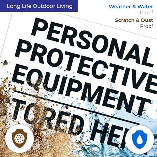 Personal Protective Equipment Stored Here Sign, - Image 3