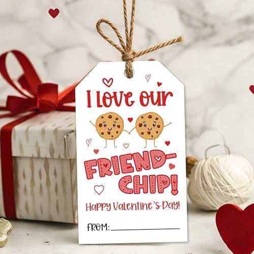 Valentine's Day Gift Tags, 50 Happy Valentine's Day Tags with String by Unknown