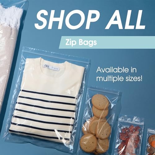 16” X 24” (250 Count) 2 Mil Clear Reclosable Zip Plastic Poly Bags - Image 6