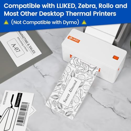 LLIKED 4" x 6" Thermal Labels, 250 Removable Labels with No Residue - Image 6