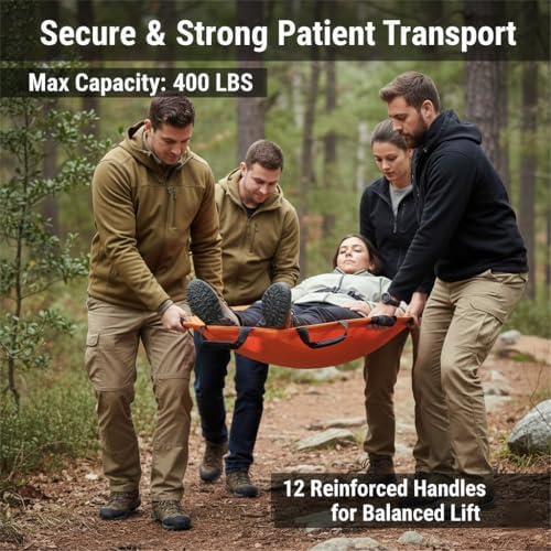 Emergency Patient & Large Dog Rescue Stretcher Gurney, 400 lbs - Image 2