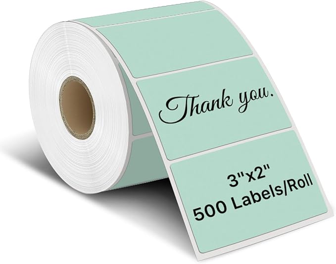 iEager 3" x 2" Thermal Labels, Rectangle Thermal Printer Stickers, by iEager