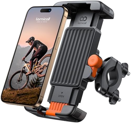 Lamicall Bike Motorcycle Phone Mount Holder - [1s Quick Lock] by Lamicall