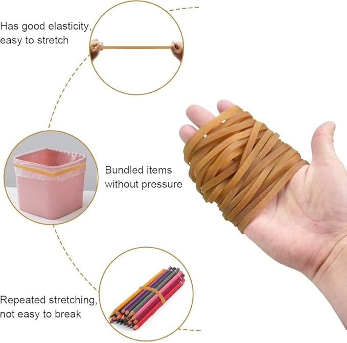 3-1/2" x 1/4'' - Size #64 - Rubber Band Depot - Everyday Rubber Bands, Business - Image 5