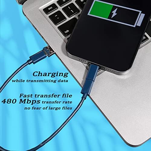 Multi USB Charging Adapter Cable Kit, USB C to iOS Adapter for Travel, Conversion Set A & USB C to Male Micro /USB C/iOS Adapter, Data Transfer, Card Storage, Tray Eject Pin, Phone Holder (blue) - Image 5