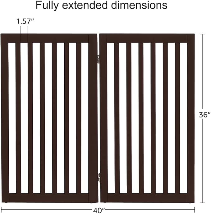 unipaws 36”H Free Standing Pet Gate - Image 5