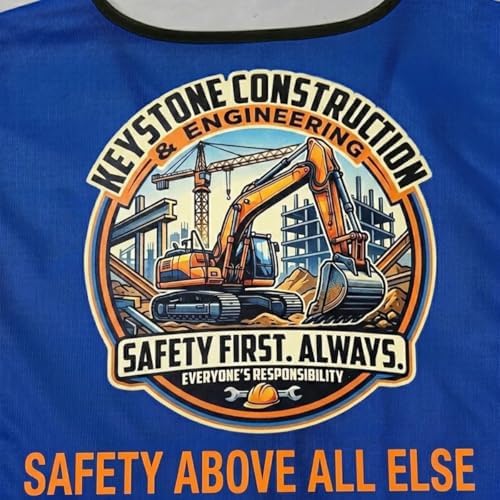 High Visibility Reflective Safety Vest Customize Logo Hi Vis Protective Workwear Outdoor Work Vest (S, Navy Blue) - Image 6