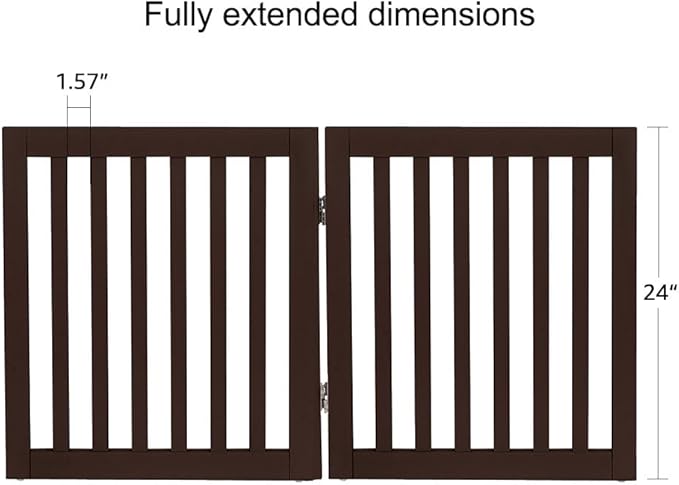unipaws 24”H Free Standing Pet Gate - Image 5