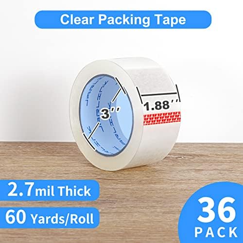 JARLINK 36 Rolls Clear Packing Tape, Heavy Duty Packaging Tape - Image 2
