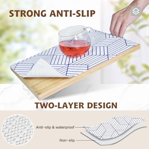 Shelf Liners for Kitchen Cabinets 17in x 20FT, Non Adhesive Cabinet Liner - Image 2