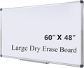 Premium 60"x 48" Magnetic Dry Erase Board by DexBoard