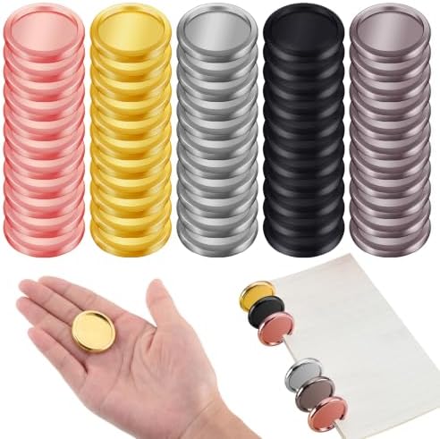 Zonon 55 Pcs Discbound Discs 1.1 Inch Planner Disc Binding Ring by Zonon