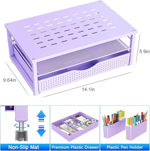 gianotter Monitor Stand with Drawer and 2 Pen Holders - Image 6