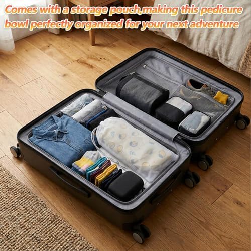 Foldable Bucket for Soaking Feet, Portable Foot Bath Tub Spa Basin Yellow Footbath Bucket for Travel Home Pedicure Outdoor Camping/Wash Face Vegetables Fruits(Yellow) - Image 7