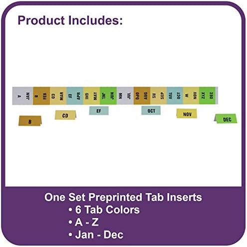 C-Line 13-Pocket Expanding File, Coupon Size, Includes Tabs, 1 File, Fashion Circle Series, Black/Gray (56412) - Image 3