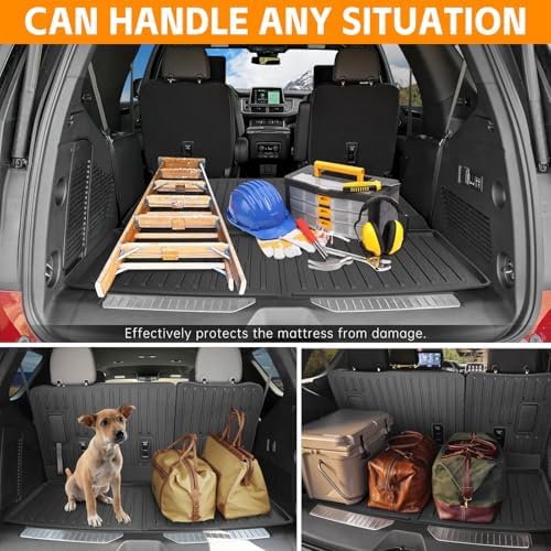 Cargo Mat Compatible with 2022-2025 Chevy Tahoe/GMC Yukon Cargo Liner Backrest Liner Seatback Protector for Chevrolet Tahoe/GMC Yukon Accessories(22-25 Tahoe/Yukon) - Image 3