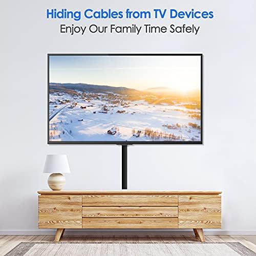 Yecaye TV Cord Hider, 125in Cord Cover, W1.18in H0.6in, Black - Image 3