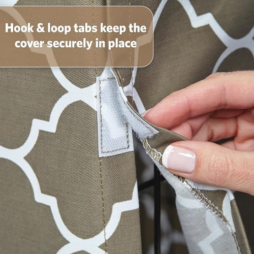 Midwest Homes for Pets XL Dog Crate Cover with Teflon Fabric Protector, Poly-Cotton Privacy Kennel Cover Fits Most 48-inch Crates, Brown Designer Print, Washable, Reduces Barking - Image 6