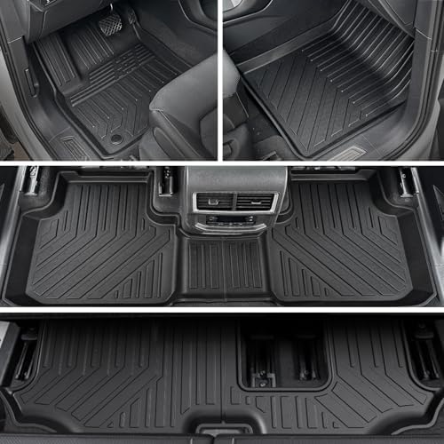 Floor Mats for Volkswagen VW Atlas 2018-2026 7 Seats w/Cargo Mat - Image 2