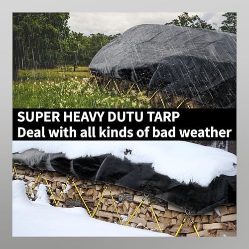 TARPAL Tarp 4x6 Feet (2pack) Tarps Heavy Duty Waterproof 14mil D-Ring Tarp - Image 6