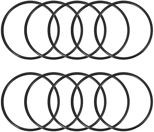 uxcell Nitrile Rubber O-Rings 72mm OD 64mm ID 4mm Width, Metric Sealing Gasket for Automotive Machine Plumbing, Pack of 10 by uxcell