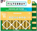 Filterbuy 25x25x4 Air Filter MERV 11 Pet & Allergy Defense (6-Pack) by Filterbuy