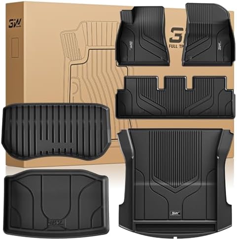 3W Floor Mats and Trunk Mat for Tesla Model 3 2021-2023 by 3W
