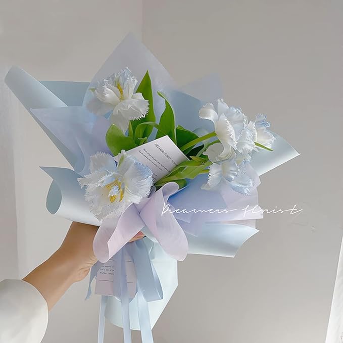 Waterproof Flower Bouquet Wrapping Paper, Solid Color Art Kraft Paper, Florist - Image 9